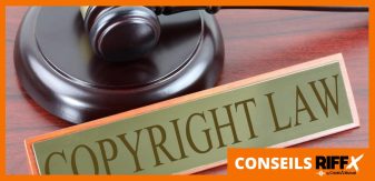 Cadre avec la mention "Copyright law"